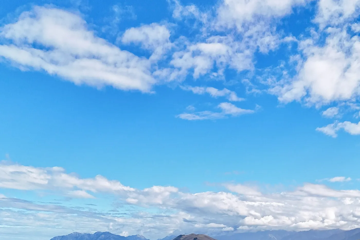 Die Küstenlinie von Kaikōura von oben